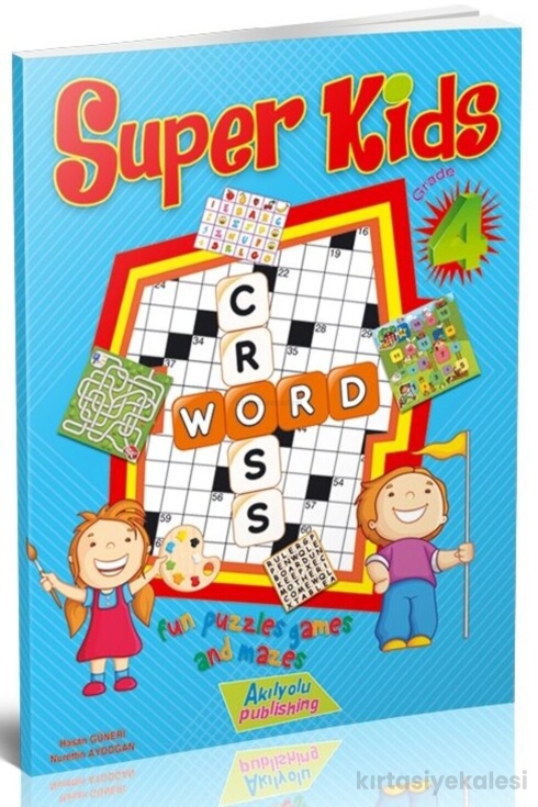 Akılyolu Publishing Grade 4 – Super Kids Eğlenceli Bulmacalar