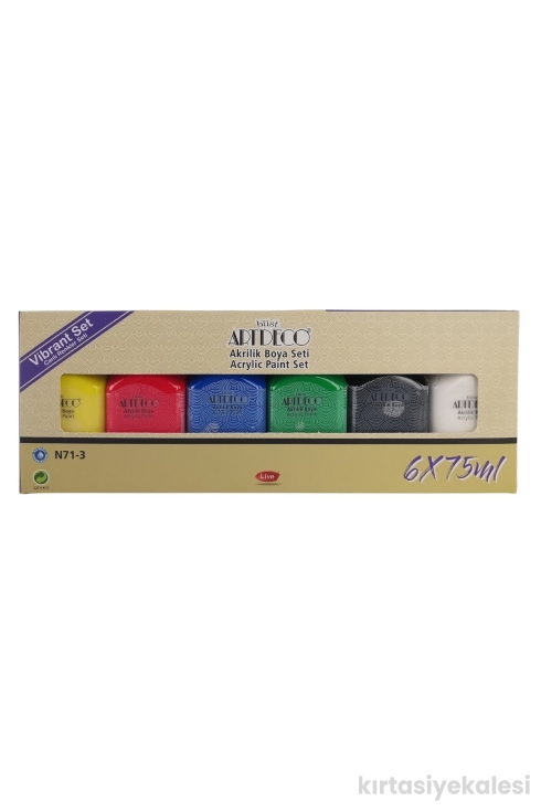 Artdeco Akrilik Boya 6x75ml Canlı Renkler