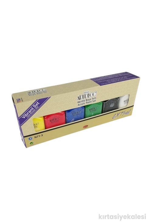 Artdeco Akrilik Boya 6x75ml Canlı Renkler