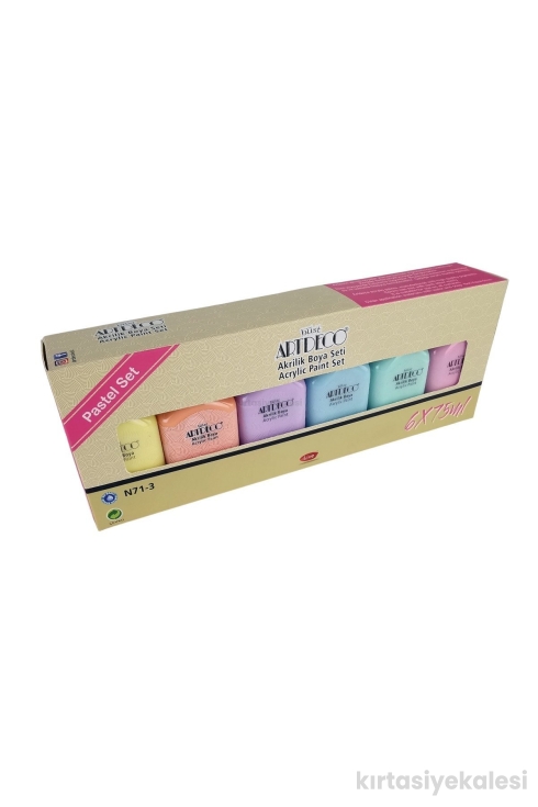 Artdeco Akrilik Boya 6x75ml Pastel Renkler