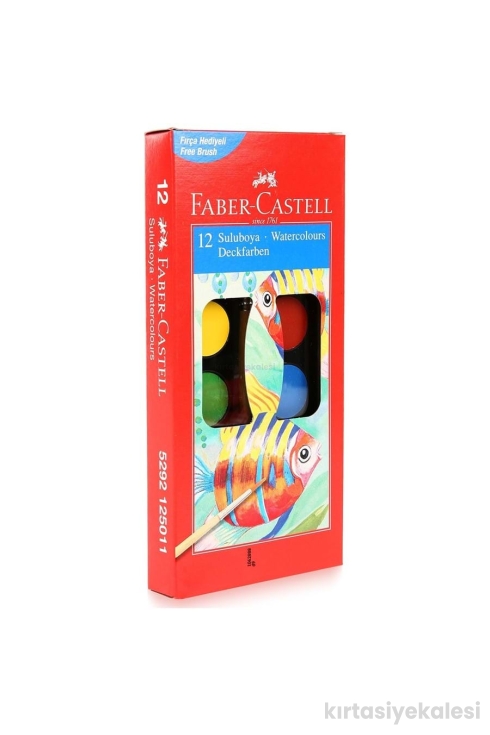 Faber-Castell Sulu Boya 12 Renk Küçük Boy