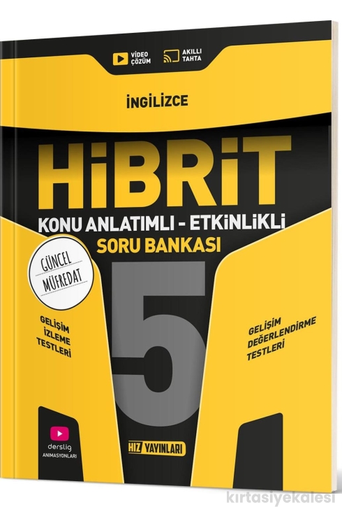 Hız Yayınları 5. Sınıf Hibrit İngilizce Soru Bankası