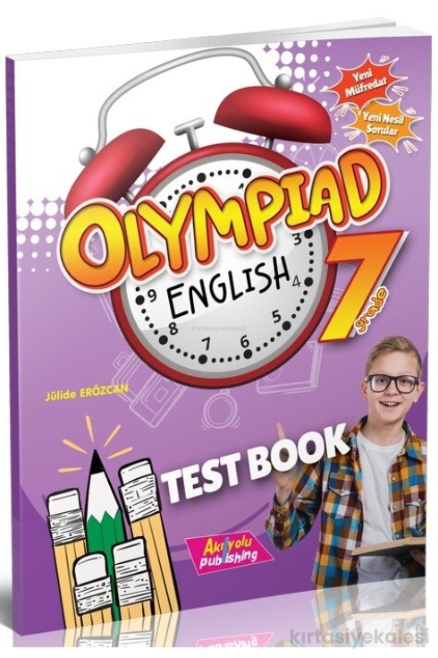 Key Akılyolu Publishing Grade 7 – Olympiad English Test Book