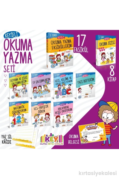 Key Kaliteli Eğitim Yayınları 1. Sınıf Keyifli Okuma Yazma Seti