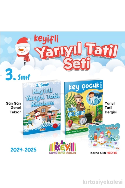 Key Kaliteli Eğitim Yayınları 3. Sınıf Keyifli Yarıyıl Tatil Seti