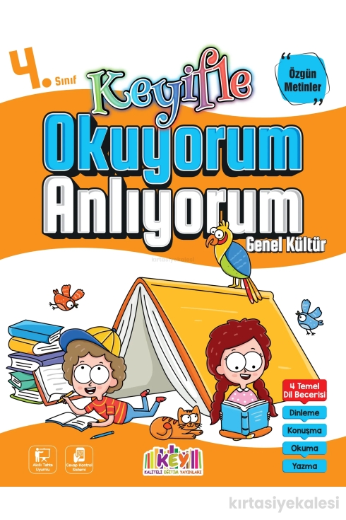 Key Kaliteli Eğitim Yayınları 4. Sınıf Keyifle Okuyorum Anlıyorum Genel Kültür