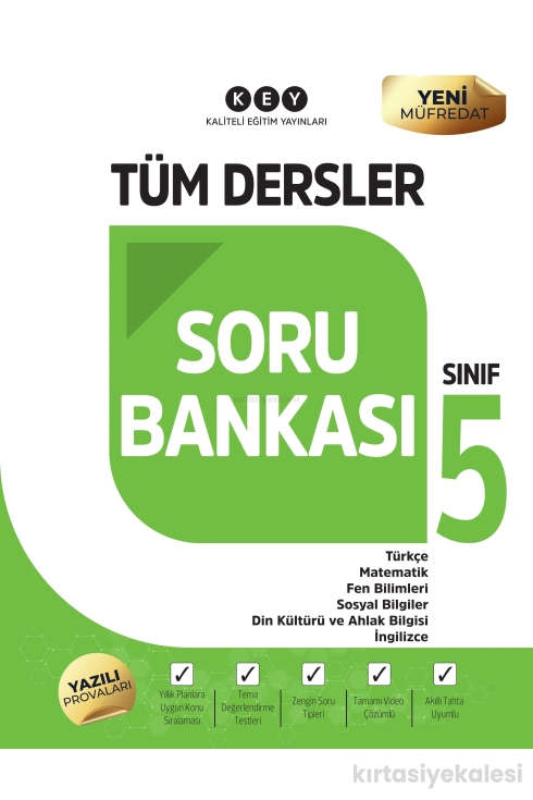 Key Kaliteli Eğitim Yayınları 5. Sınıf Tüm Dersler Soru Bankası