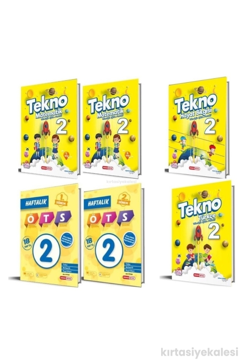 Kırmızı Beyaz Yayıncılık 2. Sınıf Tekno Tüm Dersler Eğitim Seti 6 Kitap (Teknolojik Eğitim Destekli)