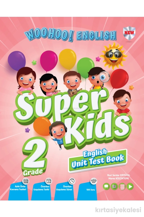 Kırmızı Beyaz Yayıncılık 2. Sınıf Woohoo! English Super Kids (Practice Book+ Workbook + Unit Test Book)