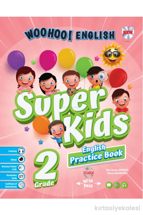 Kırmızı Beyaz Yayıncılık 2. Sınıf Woohoo! English Super Kids (Practice Book+ Workbook + Unit Test Book)