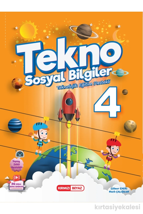 Kırmızı Beyaz Yayıncılık 4. Sınıf Tekno Tüm Dersler Eğitim Seti 7 Kitap (Teknolojik Eğitim Destekli)