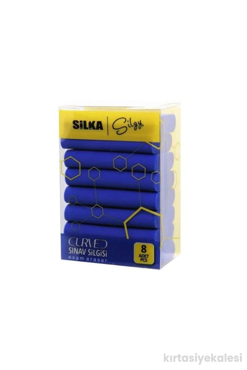 Silka Curved Sınav Silgisi 8'li Paket SG-53