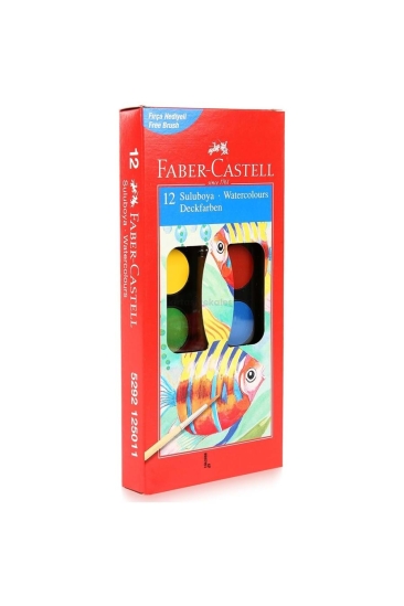 Faber-Castell Sulu Boya 12 Renk Küçük Boy