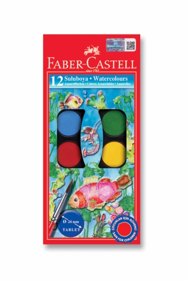 Faber-Castell Sulu Boya 12 Renk Küçük Boy