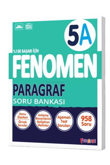 Fenomen Okul 5. Sınıf Paragraf A Fenomen Soru Bankası