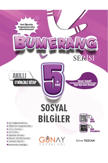 Günay Yayınları 5. Sınıf Bumerang Etkinlikli Sosyal Bilgiler