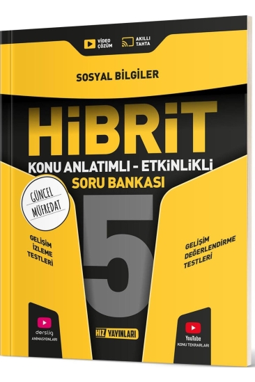 Hız Yayınları 5. Sınıf Hibrit Sosyal Bilgiler Soru Bankası