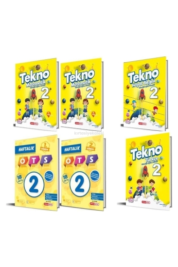 Kırmızı Beyaz Yayıncılık 2. Sınıf Tekno Tüm Dersler Eğitim Seti 6 Kitap (Teknolojik Eğitim Destekli)