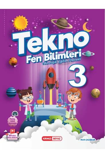 Kırmızı Beyaz Yayıncılık 3. Sınıf Tekno Tüm Dersler Eğitim Seti 7 Kitap (Teknolojik Eğitim Destekli)