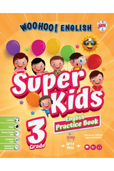 Kırmızı Beyaz Yayıncılık 3. Sınıf Woohoo! English Super Kids (Practice Book+ Workbook + Unit Test Book)