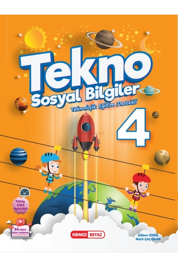 Kırmızı Beyaz Yayıncılık 4. Sınıf Tekno Tüm Dersler Eğitim Seti 7 Kitap (Teknolojik Eğitim Destekli)