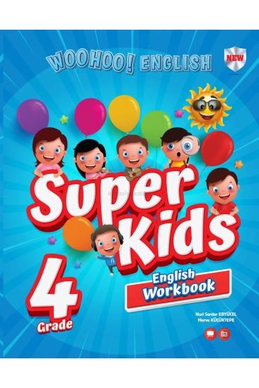 Kırmızı Beyaz Yayıncılık 4. Sınıf Woohoo! English Super Kids (Practice Book+ Workbook + Unit Test Book)