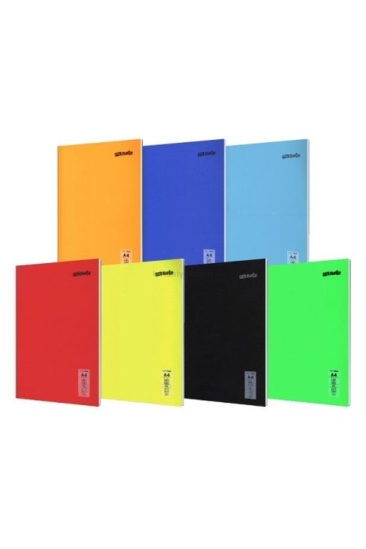 Mynote Text Neon 100 Yaprak Kareli Plastik Kapak Defter A4